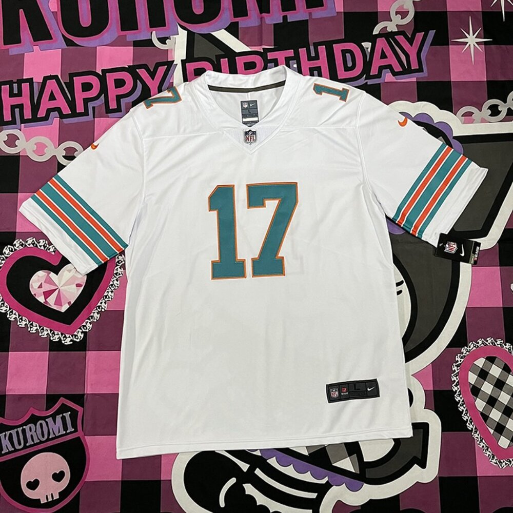 Miami Dolphins White Jersey #17 WADDLE NFL